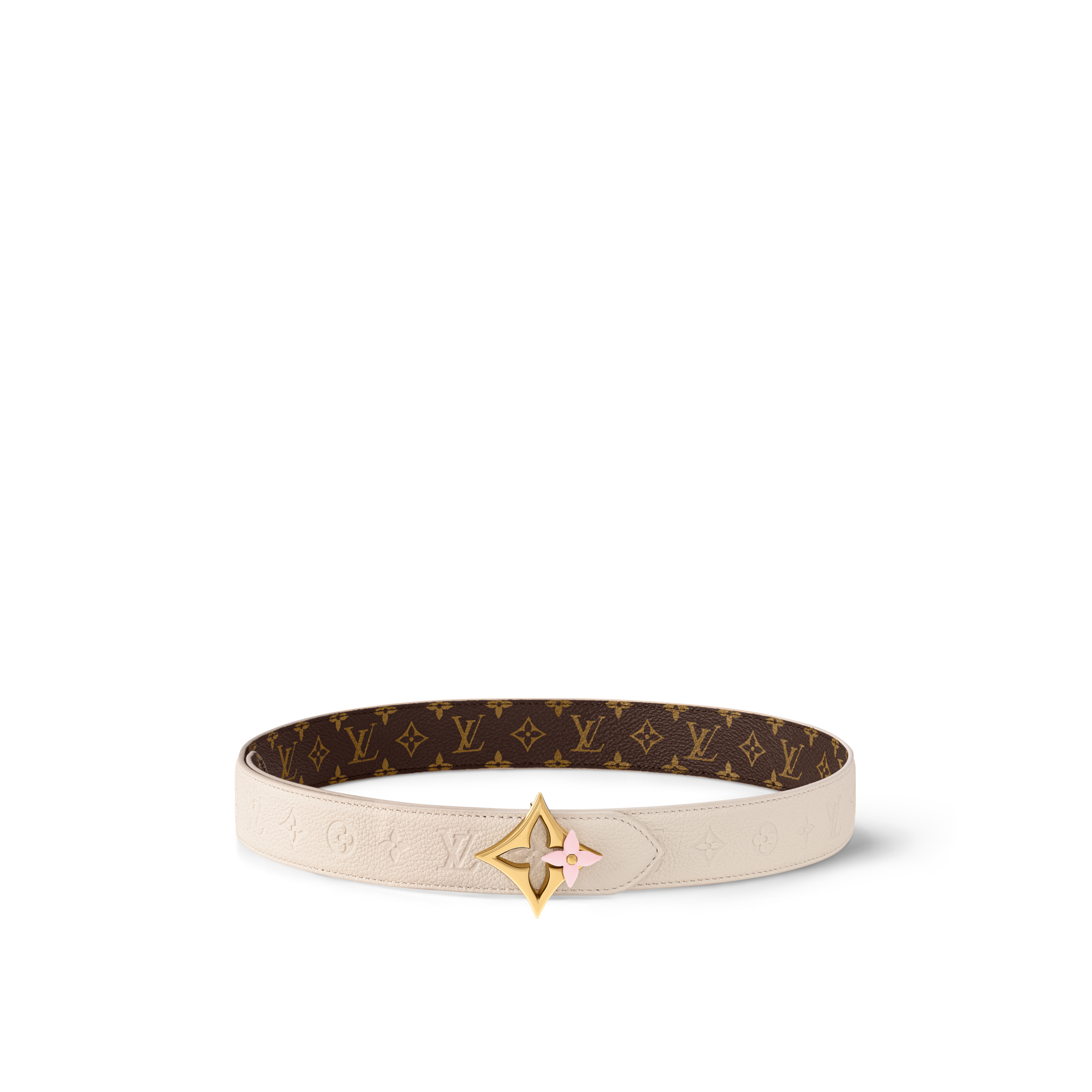 LV Flowergram Enamel 30mm Reversible Belt - Women
